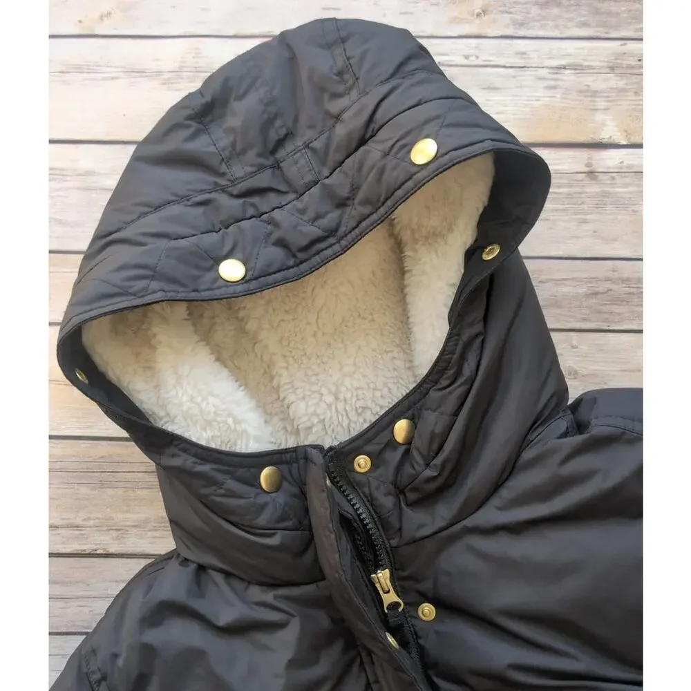 J.Crew Crewcuts Black Puffer Jacket Coat with PrimaLoft - XL